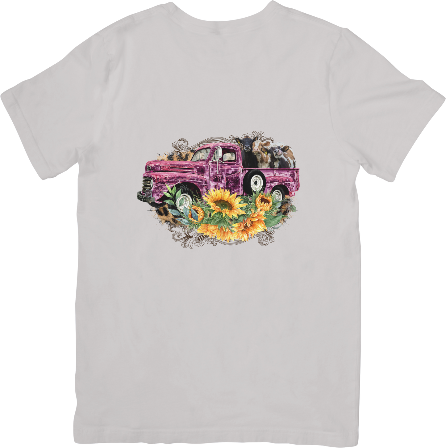 Tri Cow Pink Truck