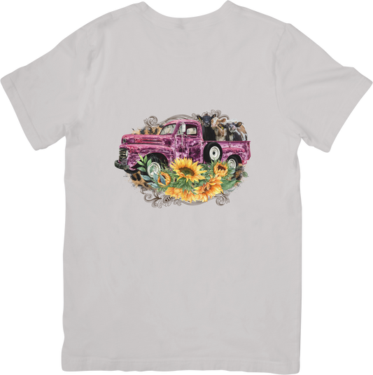 Tri Cow Pink Truck