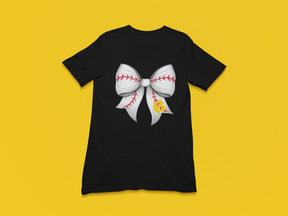 Harris County Baseball Bow Shirt
