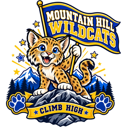 Mountain Hill Wildcats Climb High Youth Shirt original artwork