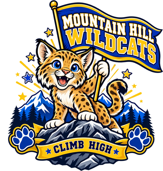 Mountain Hill Wildcats Climb High Youth Shirt original artwork