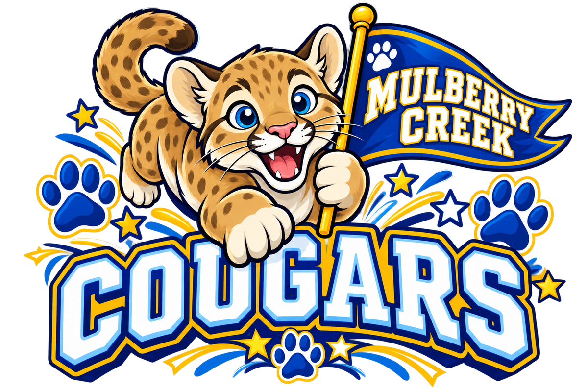 Mulberry Creek Cougars Mascot Youth Shirt original artwork