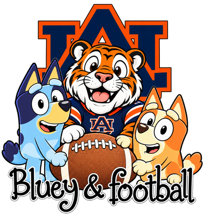Original Orange Tiger Football Friends Kids Shirt & Bodysuit artwork