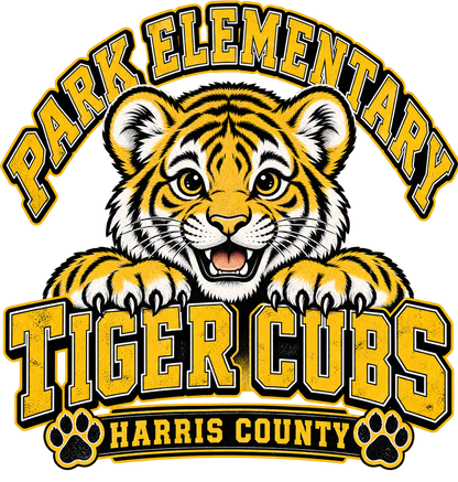 Park Elementary Tiger Cubs Adult Shirt original artwork