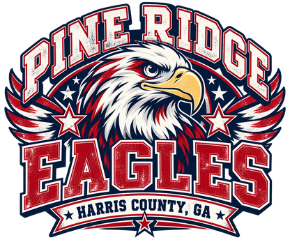 Pine Ridge Eagles vintage crest artwork