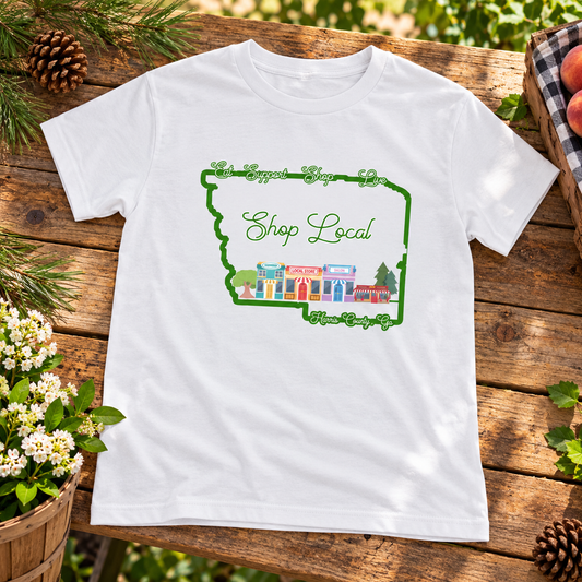 Shop Local Harris County adult shirt styled market mockup
