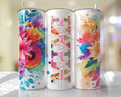 Mom Tumbler Flower Light
